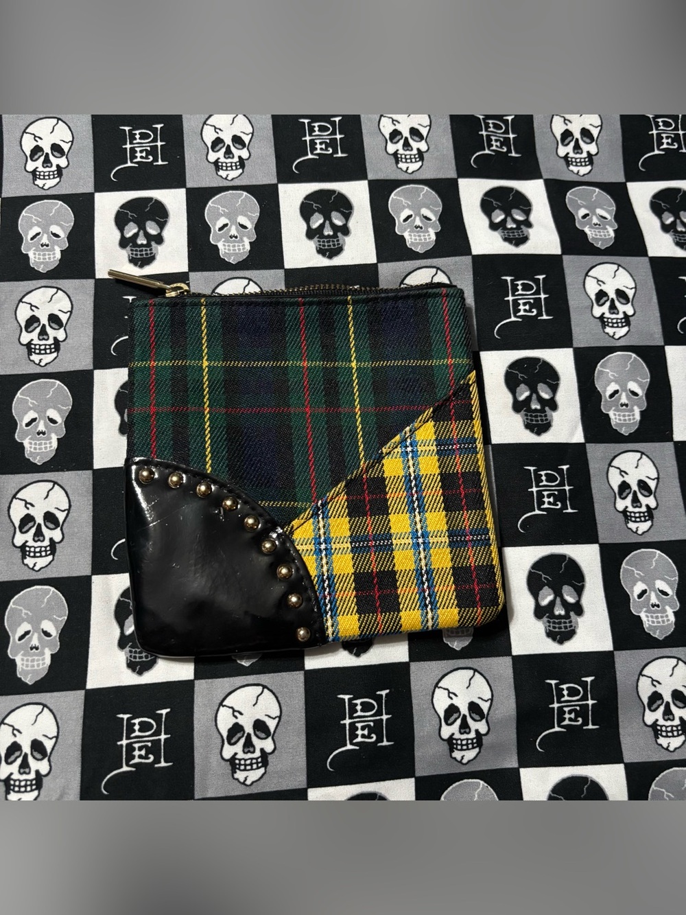 🎃5 for $25🎃 MAC Tartan Tale Noble Knights Plaid Makeup Bag 2010 Limited Edition